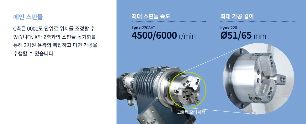 유니언머신 - 두산 6인치 중고 선반, Lynx220 / 2017년식 매물