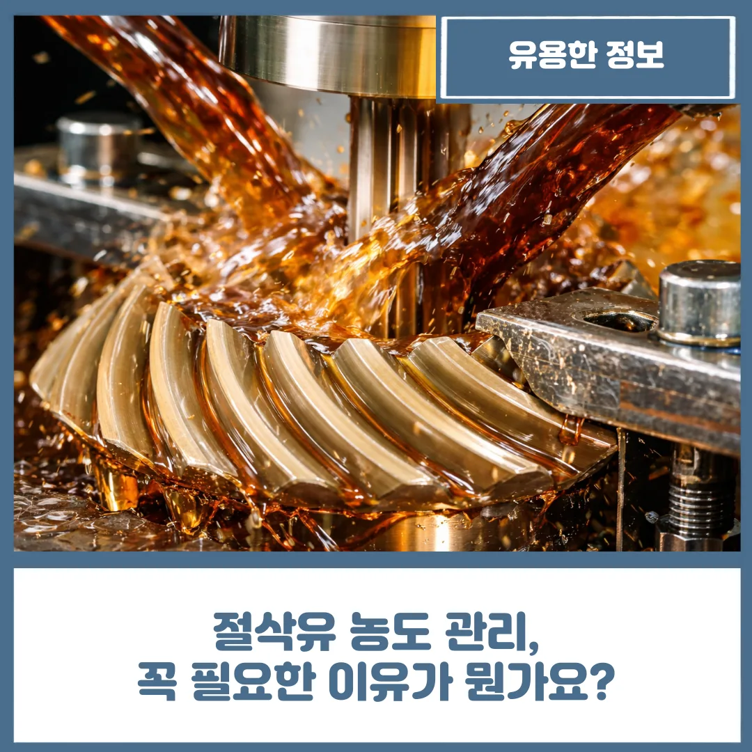 유니언머신 - 절삭유 농도 관리, 꼭 필요한 이유가 뭔가요?